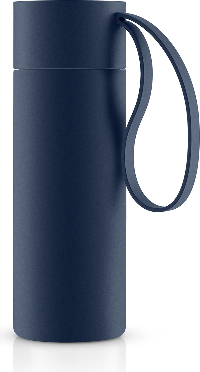 Thermobecher To Go mit Henkel, 0,35 l, marineblau
