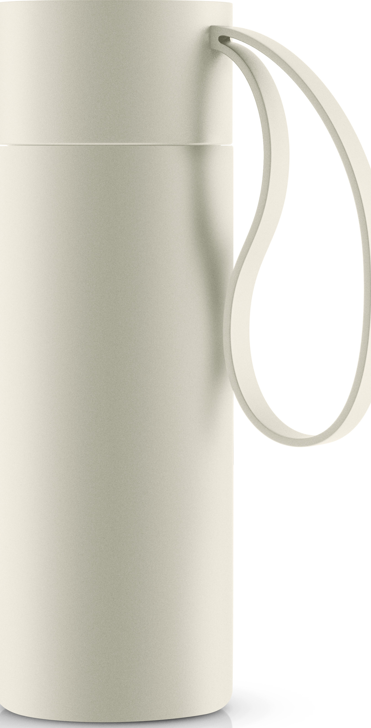 To Go Thermobecher 0,35 l Kokosfarbe mit Griff