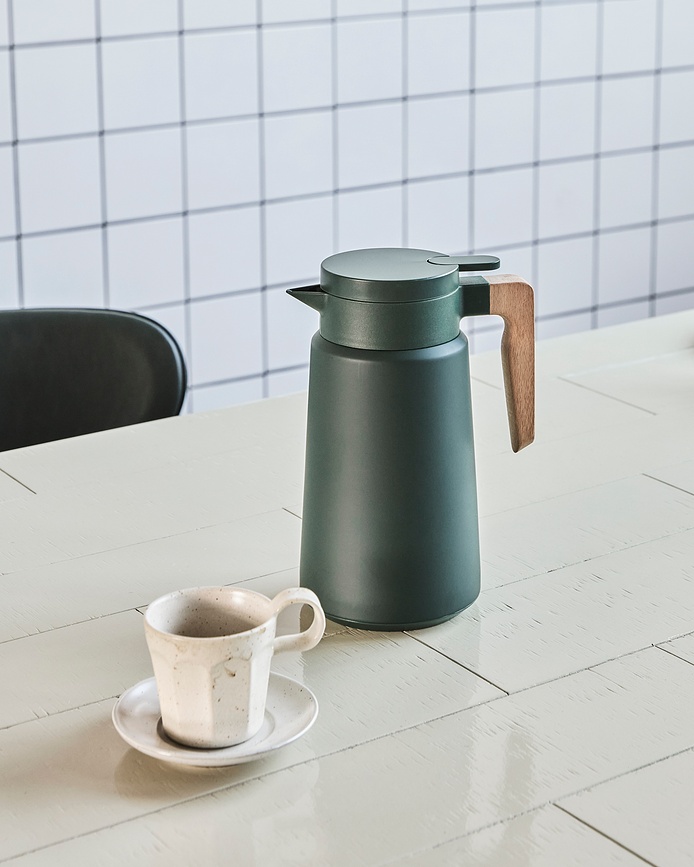 HDCole Thermos avec poignée, vert foncé