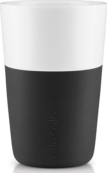 Eva Solo Skodelice za cafe latte, črne, 2 kosa
