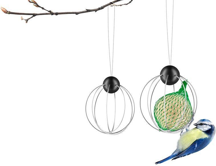 Mangeoire à Oiseaux pour boules de graisse, Lot de 2