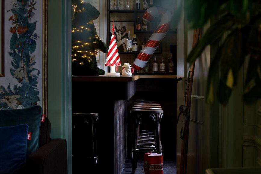 Abat-jour X-mas Cappie Treetopper Stripemas pour lampe Edison The Petit