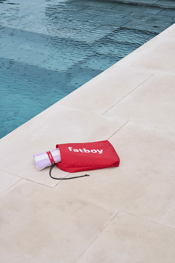 Beach Serviette de Plage avec étui, bleue, Set 2 pièces