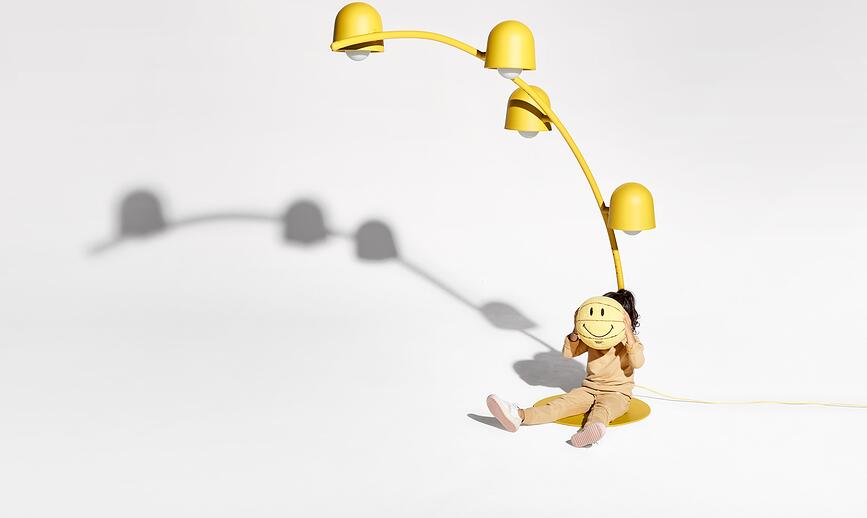 Big Lebow Lampadaire, jaune