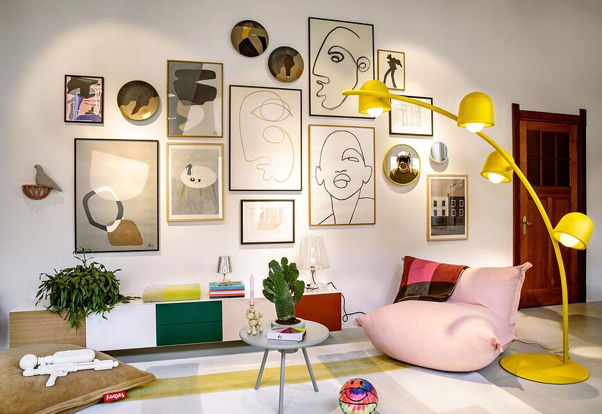 Big Lebow Lampadaire, jaune