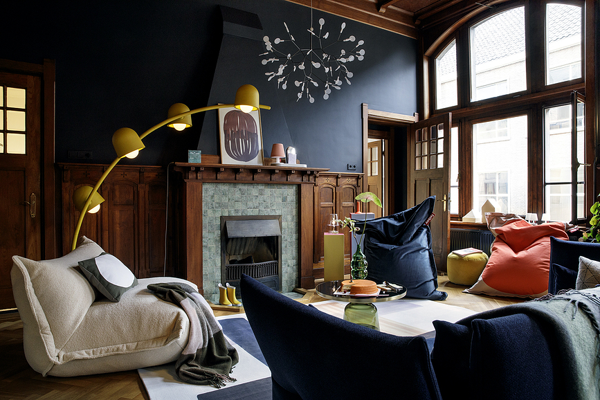 Big Lebow Φωτιστικό Δαπέδου, κίτρινο