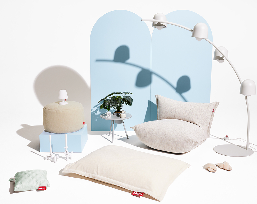 Big Lebow Stoječa svetilka, rumena