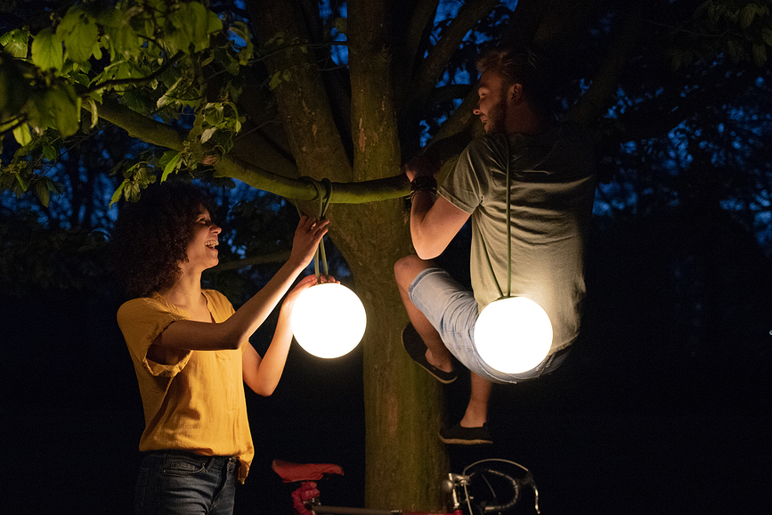 Bolleke Lampa bežična antracitna