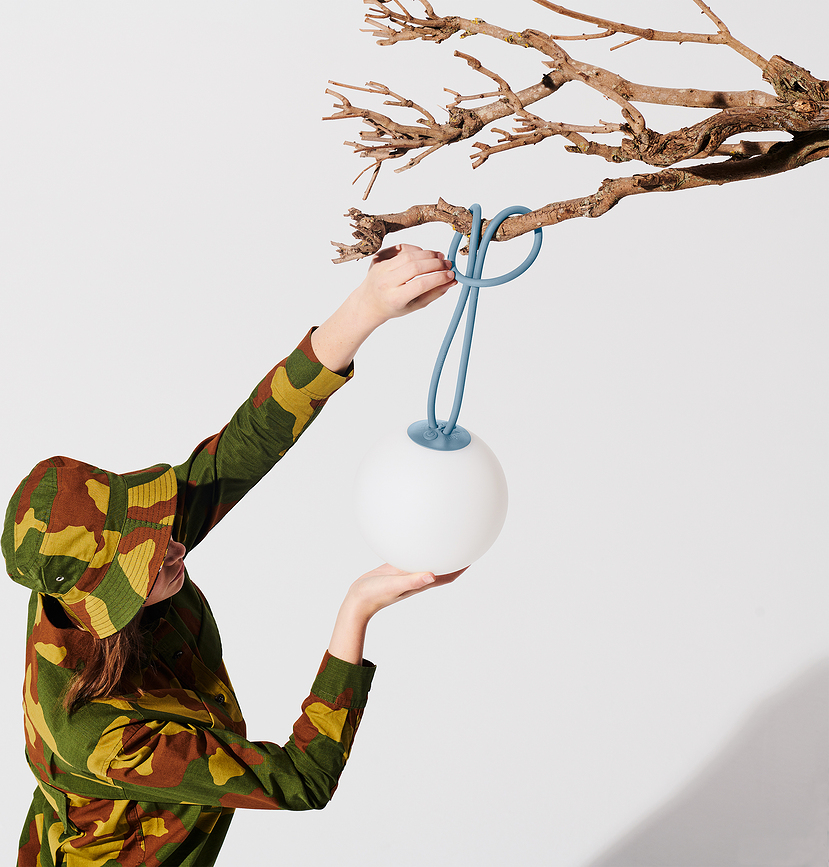 Bolleke Lampa bežična antracitna