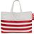 Bolsa Carry-Too-Much, gris claro, con rayas rojas
