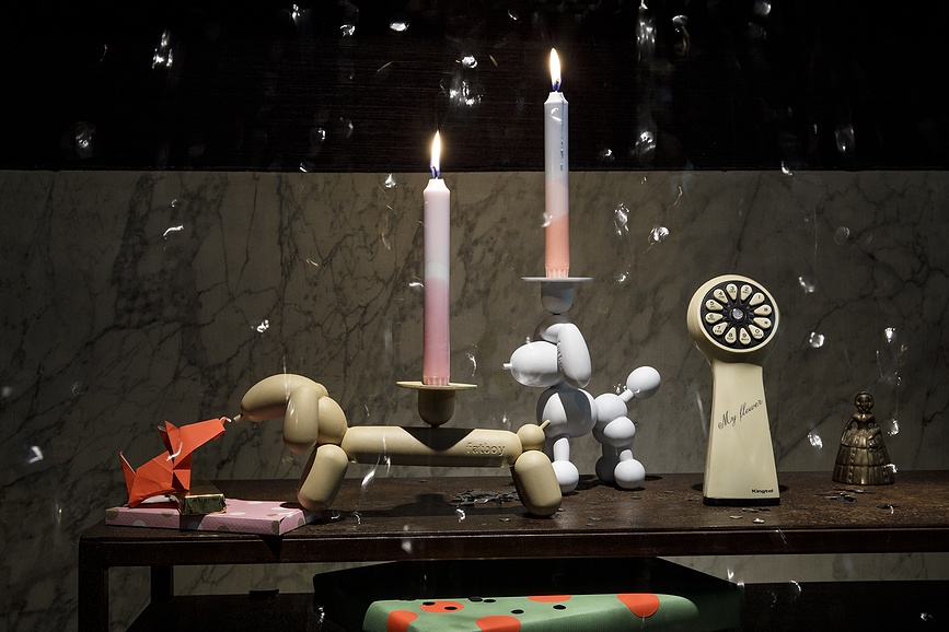 Can-Dog Svijećnjak svijetloplavi