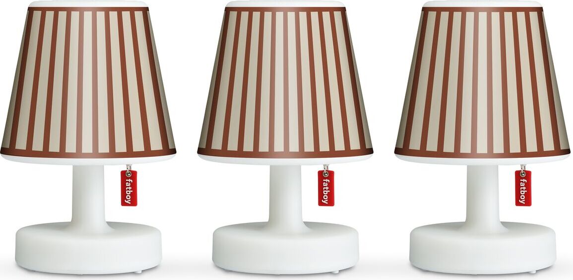 Cappie Mini Stripe-A-Pose Lampenschirme ziegelfarben für Lampen Edison The Mini 3 St.