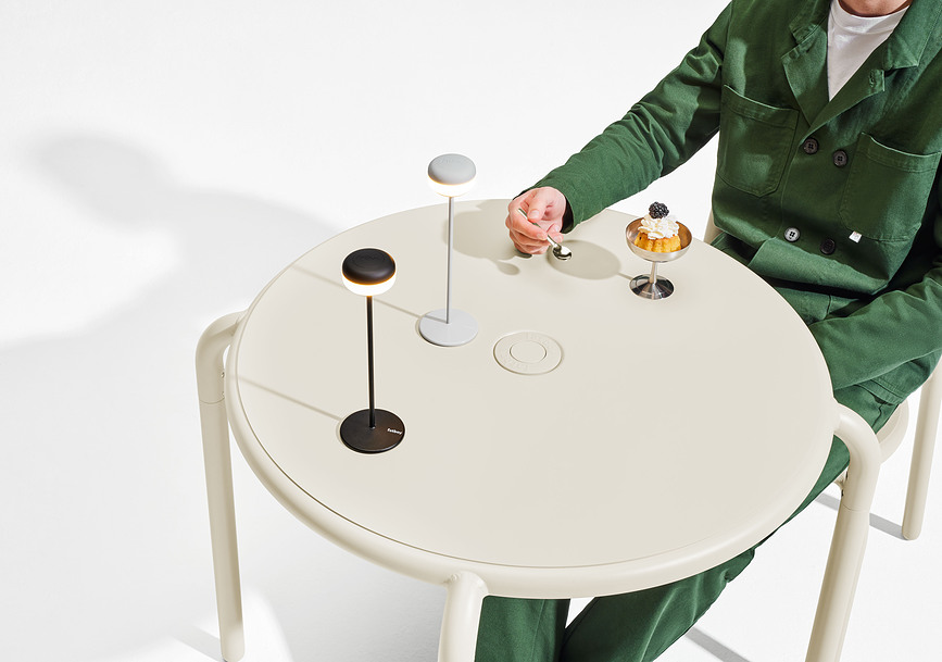 Cheerio Lampe de Table sans fil, vert sauge