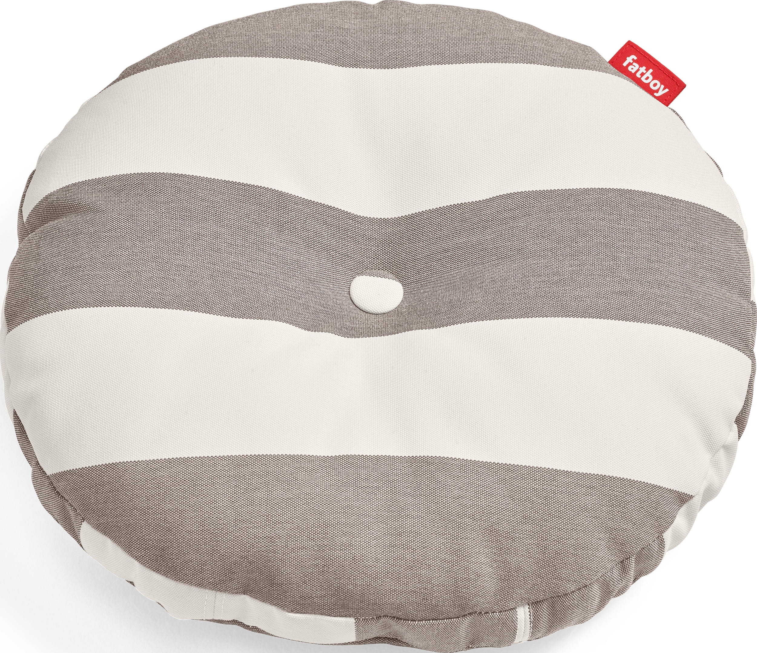 Circle Kissen gestreift braun-beige