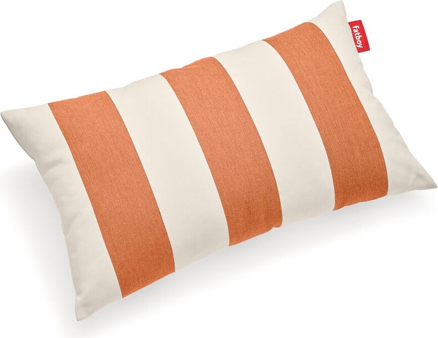 Cojín de jardín King Outdoor de rayas, naranja y beige