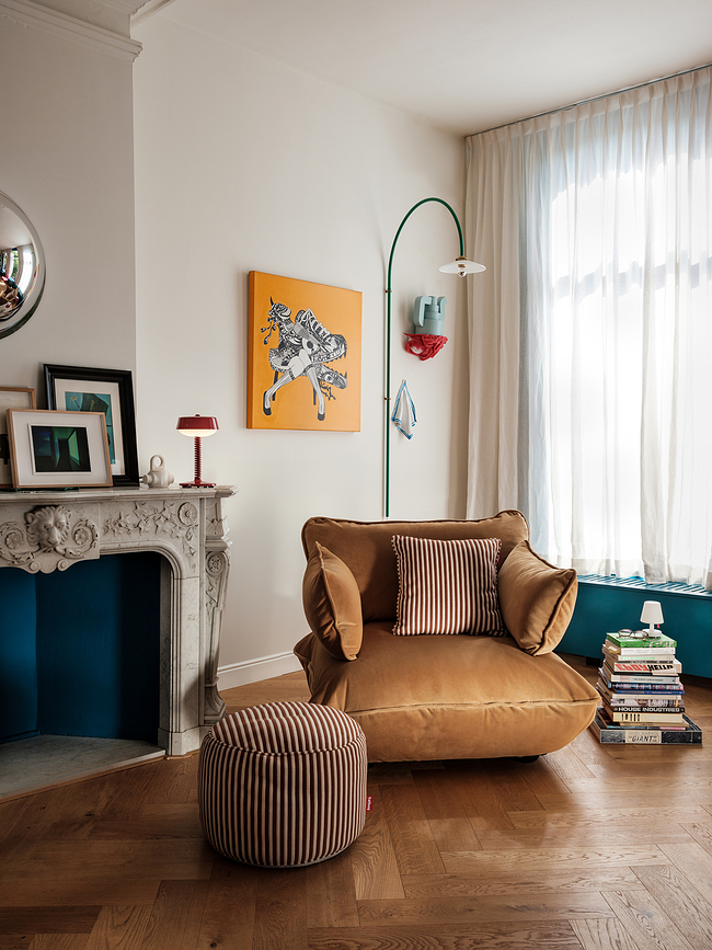 Cojín decorativo Terry, 50 x 50 cm, marrón y crema