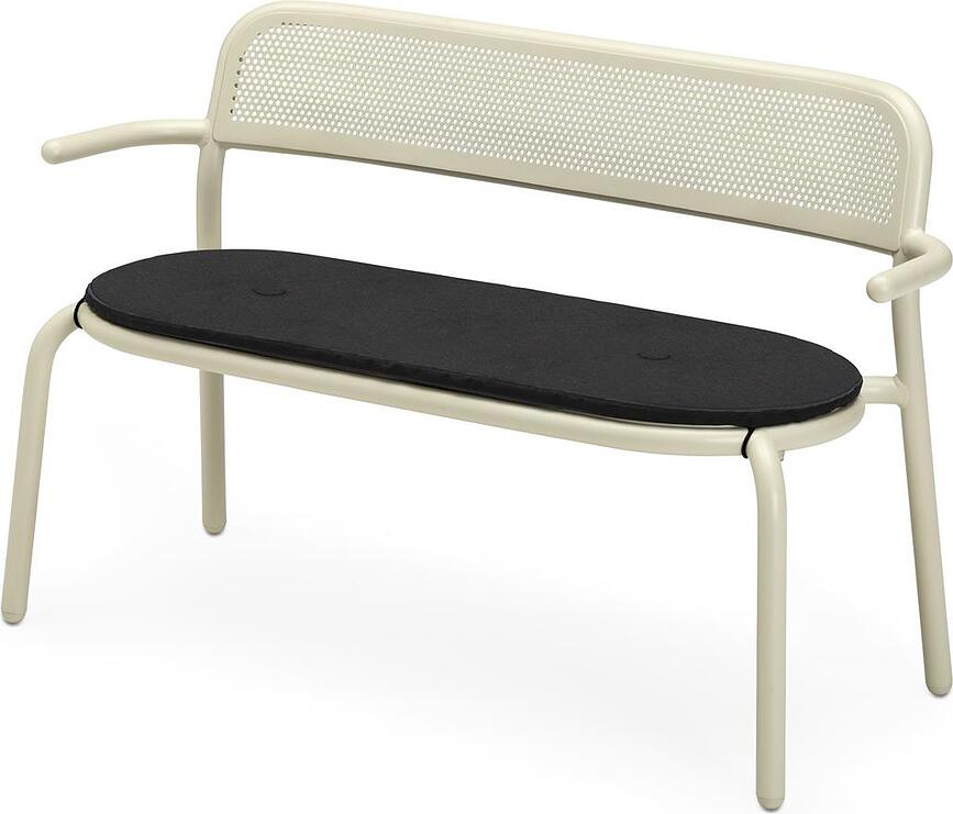 Cojín para banco de jardín Toni Bankski, azul oscuro