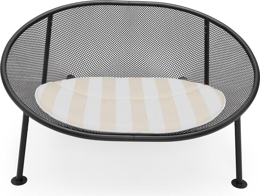 Cojín para Sillón Netorious, a rayas, marrón y beis