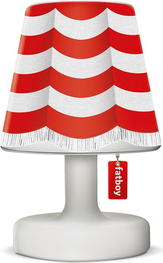 Copertura per lampada Cooper Cappie Stripe Curtain Red per la lampada Edison The Petit