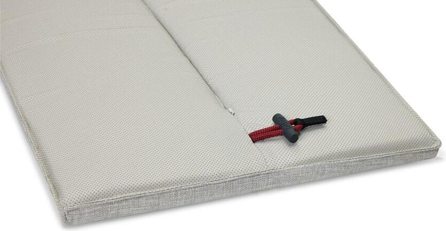 Coussin pour banc de jardin Fred's 40 x 160 cm gris foncé