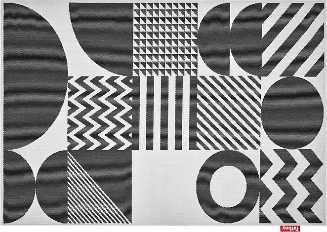 Dywan Pop Up 200 x 290 cm czarno-biały