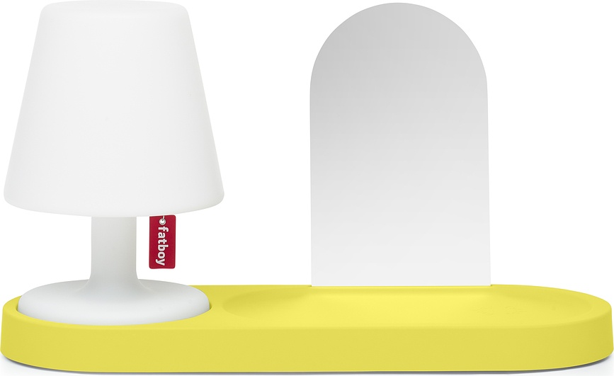Edison the Petit Namizna svetilka, z rumeno polico