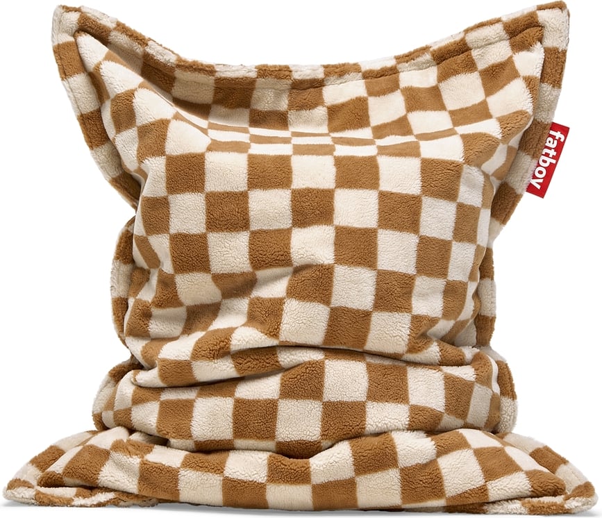 Fatboy The Original Slim Teddy Chess Pouf braun-creme