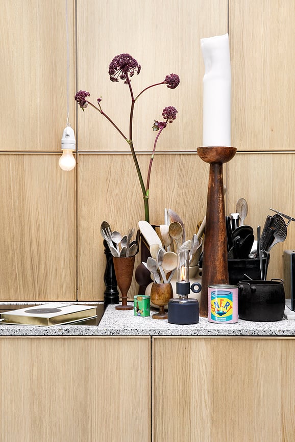 Flamtastique XS Oljna svetilka, črna