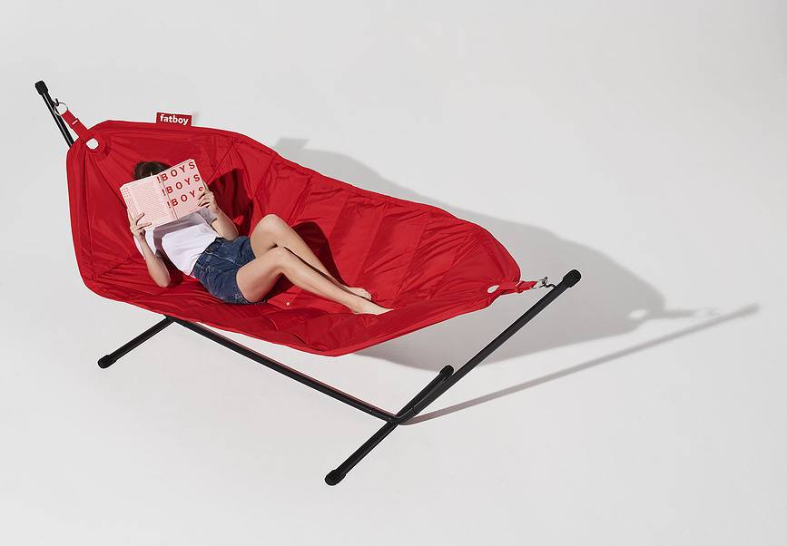 Hamaca Headdemock, con soporte, azul claro