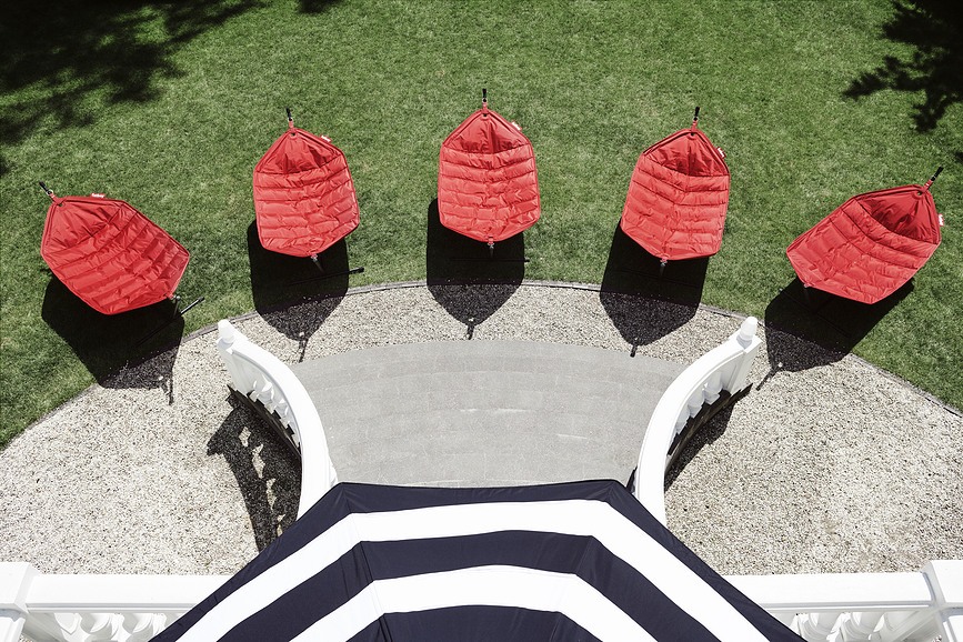 Hamaca Headdemock, con soporte, azul claro