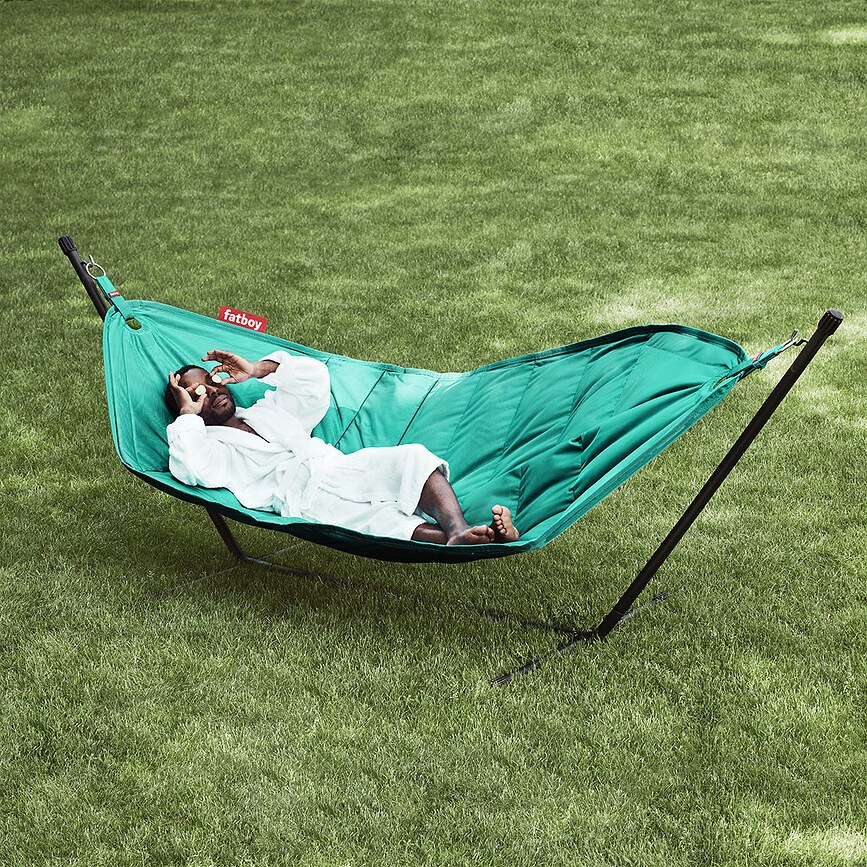 Headdemock Hamac avec support, bleu clair