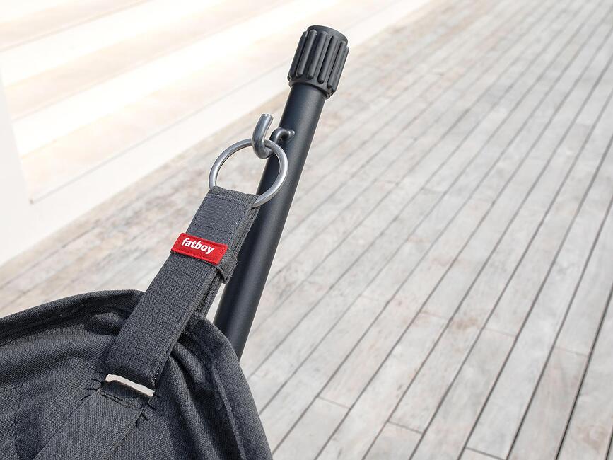 Headdemock Superb Deluxe Hamac avec support, oreiller et housse, à rayures marron et crème