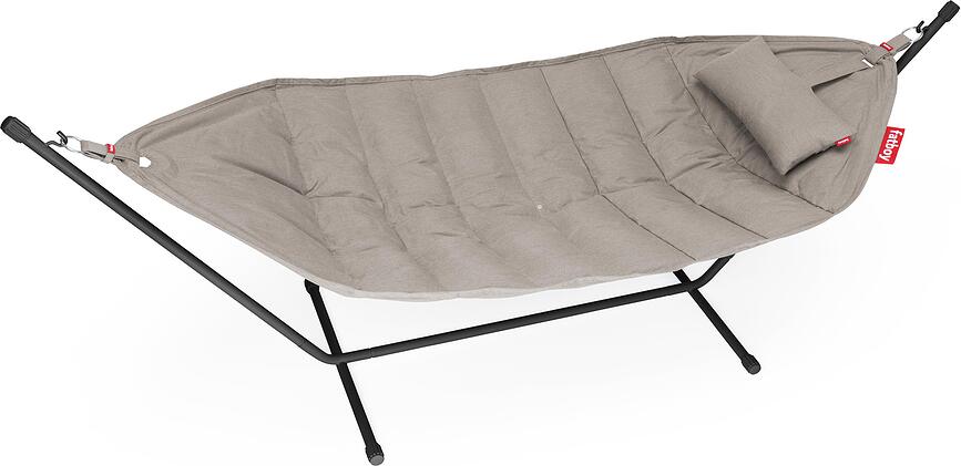 Headdemock Superb Hamac avec support et coussin, taupe