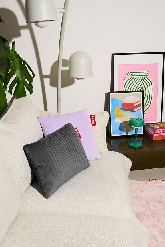 Hotspot Lungo Line Velvet Grejna blazina, mandljeva