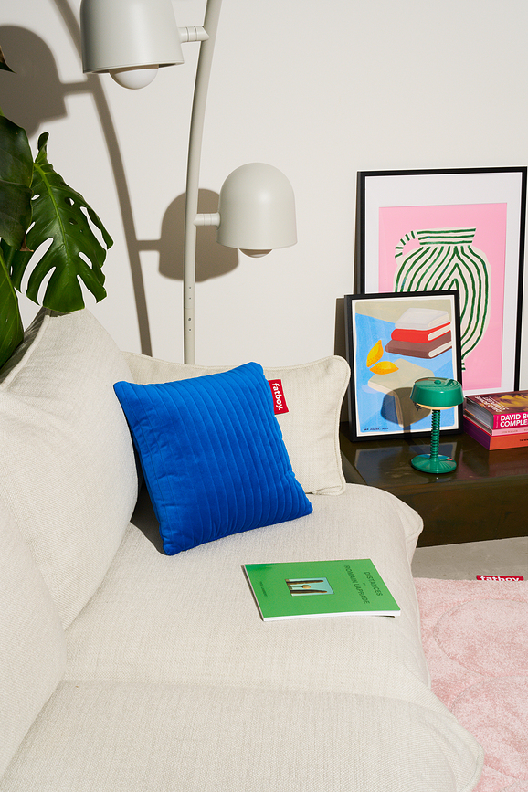 Hotspot Quadro Line Velvet Grejna blazina, lila