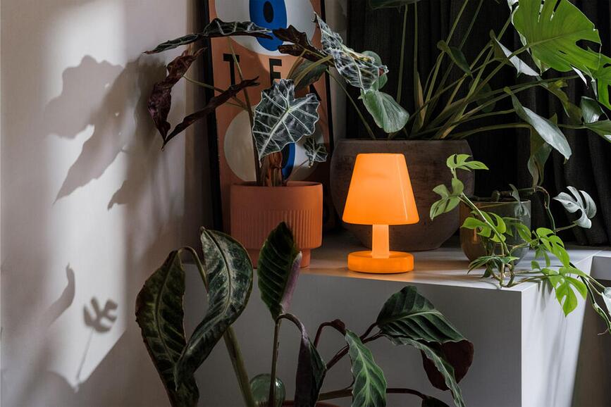 Lampada da tavolo senza fili Edison the Ambiance 25,3 cm, gialla