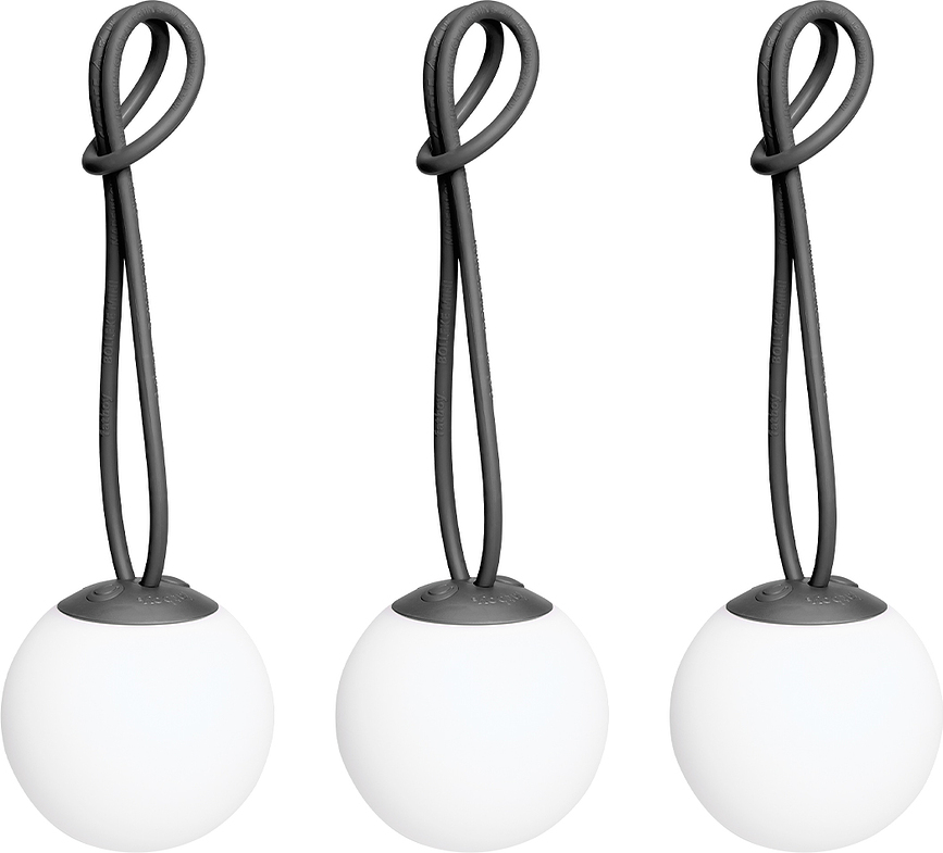 Lampade senza fili Bolleke Mini La Surprise color antracite 18 pz.