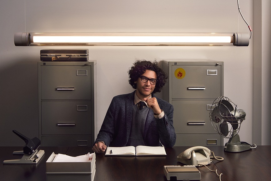 Lámpara colgante y de pared Tjoep, grande, gris claro