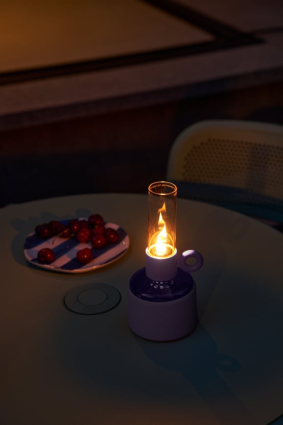 Lámpara de aceite Flamtastique, XS, negra