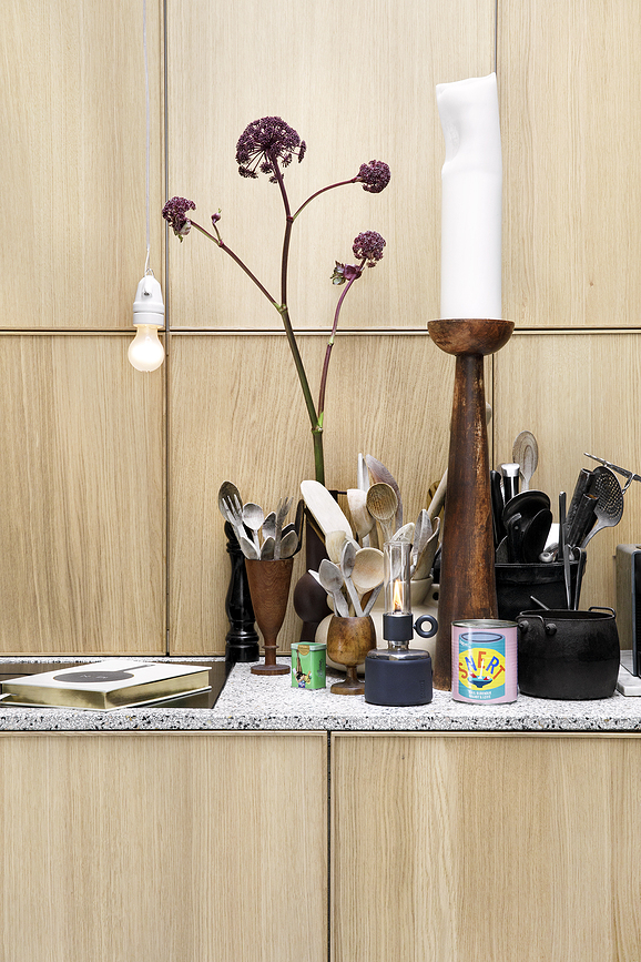 Lámpara de aceite Flamtastique, XS, negra