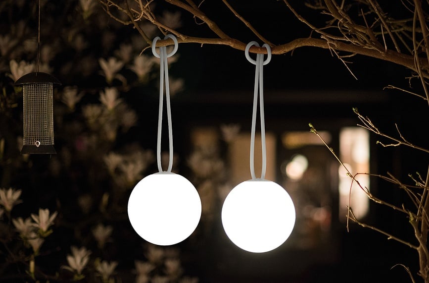 Lámpara inalámbrica Bolleke, color topo