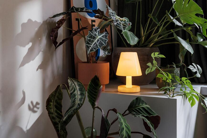 Lampe de table sans fil Edison the Ambiance 25,3 cm, rose