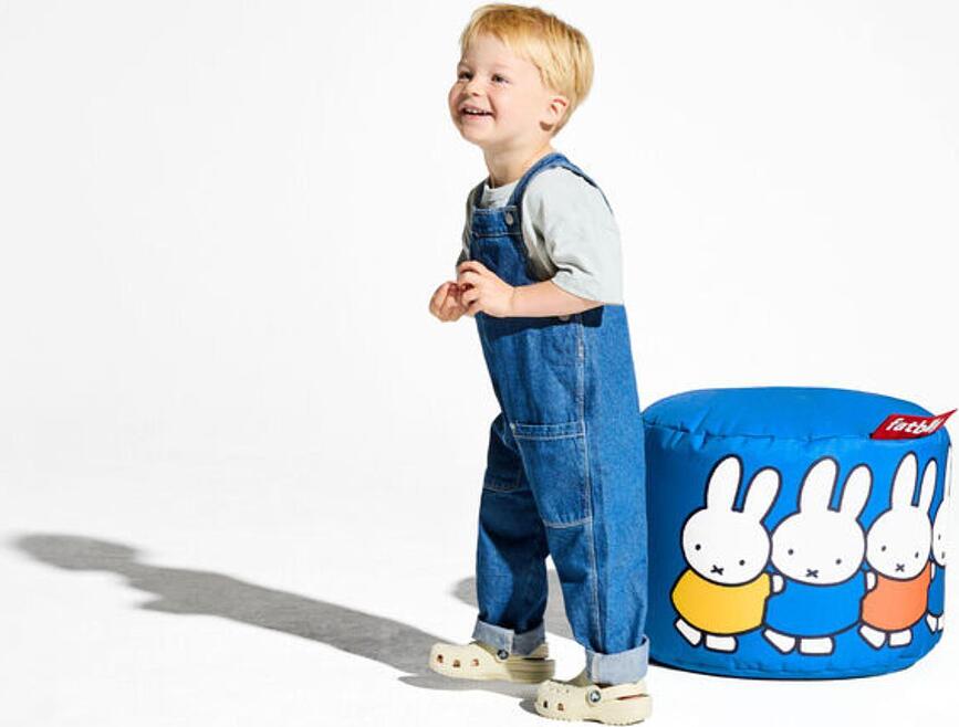 Miffy Kinderpouf 50 cm, blau