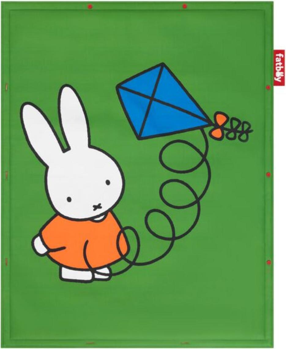 Miffy Kinderteppich 140 x 180 cm, grün