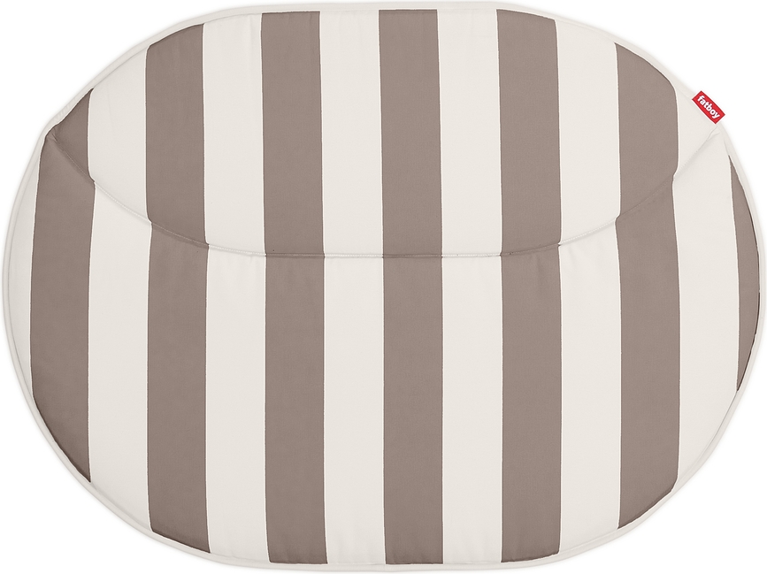 Netorious Coussin de Fauteuil à rayures, marron et beige