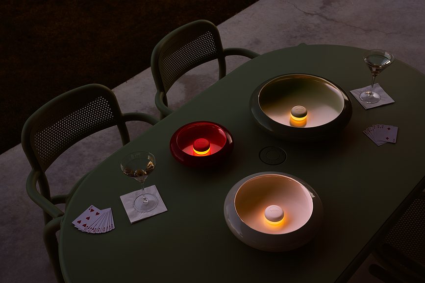 Oloha Lampes sans fil, sauge, Lot de 3