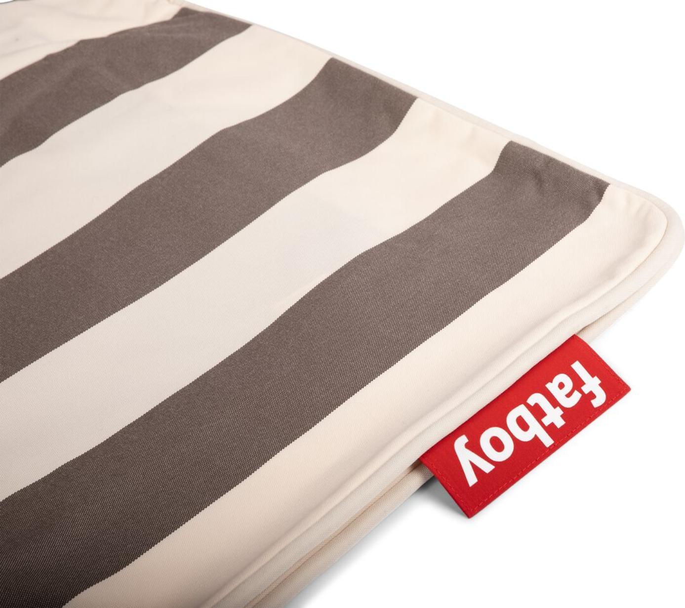Paletti Bezug für Ecksofa rechts, gestreift, creme-braun