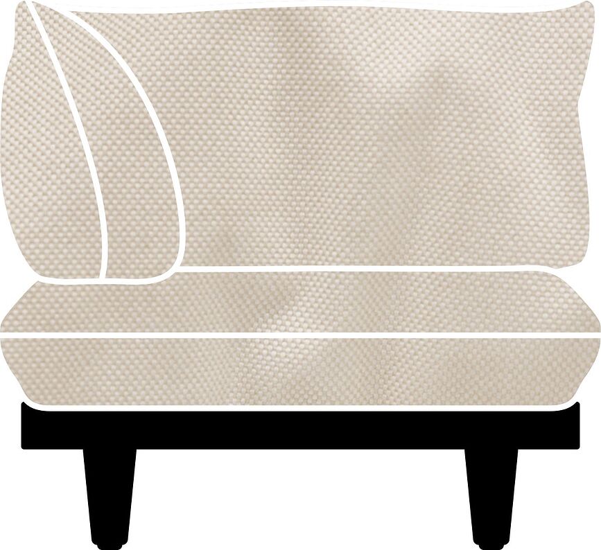 Paletti Housse de Canapé d'Angle, en tissu