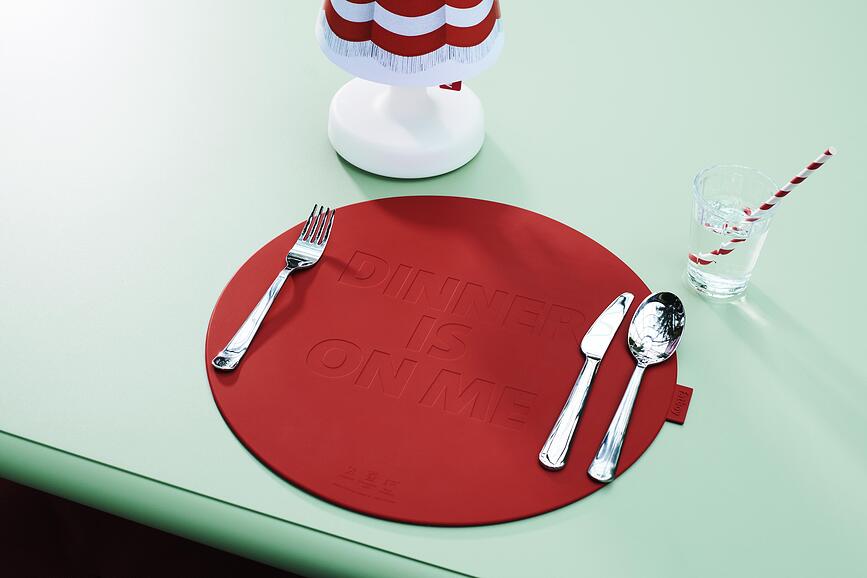 Place-we-met Sets de table, anthracite, Lot de 2