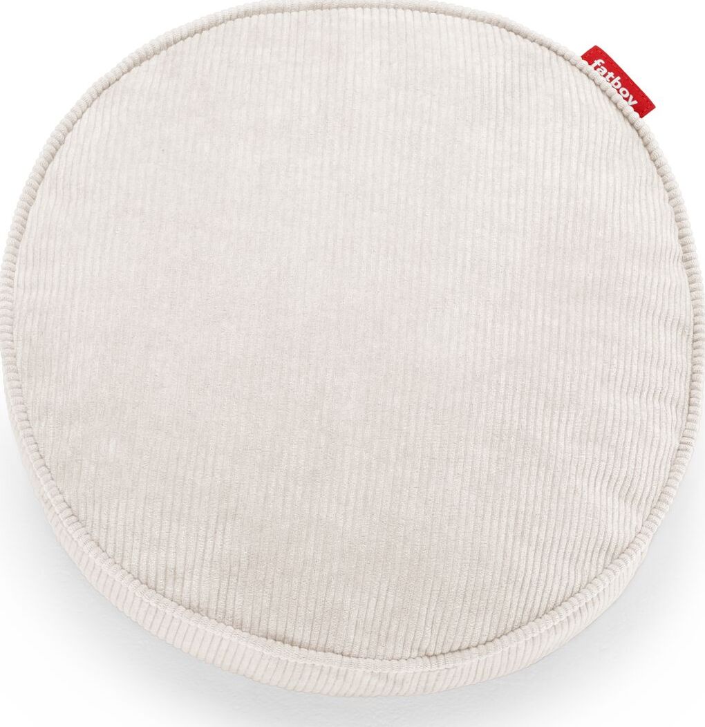 Point Cord Kissen cremefarbig recycelt